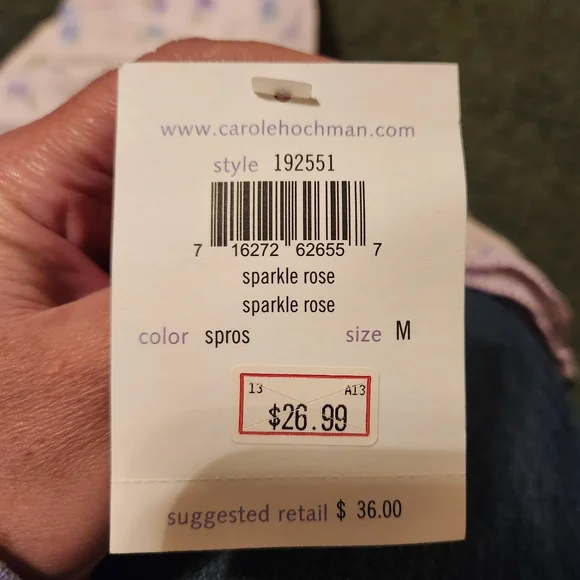 NWT Lot Of 2 Carole Hochman Nightgowns Size M 100% Cotton Tank Sleep Dress Gma - Picture 7 of 11